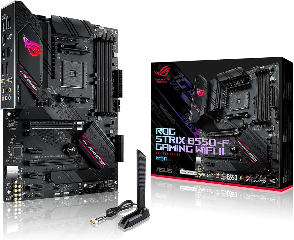Asus ROG Strix B550-F Gaming Wifi II AMD AM4 (3Rd Gen Ryzen) ATX Gaming Motherboard (Pcie 4.0,Wifi 6E, 2.5Gb LAN, BIOS Flashback, HDMI 2.1, Addressable Gen 2 RGB Header and Aura Sync)