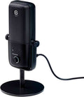USB condenser microphone for streaming and gaming on stand
