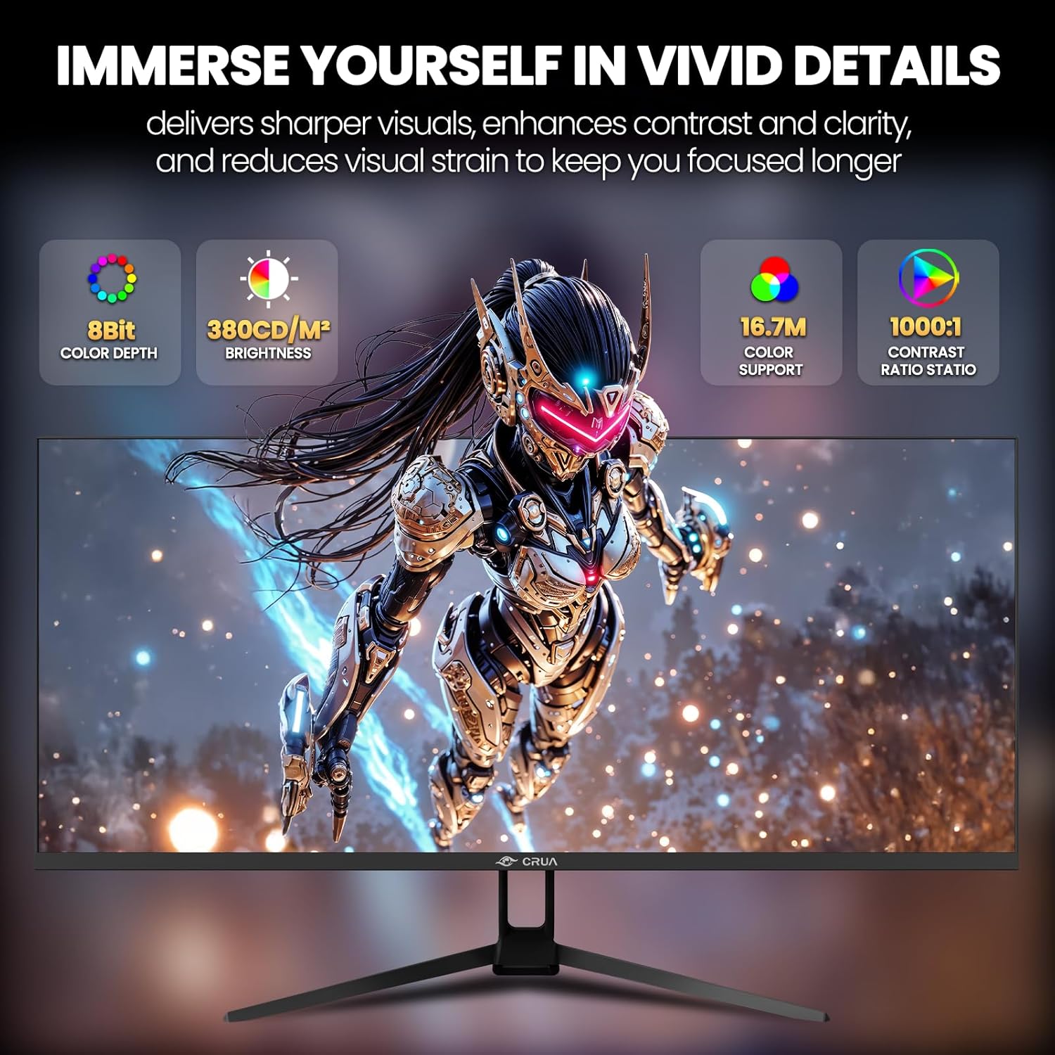 34'' Gaming Monitor 165Hz/144Hz, UWQHD 3440X1440P IPS Ultrawide Screen Computer Monitors with Built-In Speakers, Supports Freesync, 120% Srgb, PIP/PBP, HDMI2.0 & DP1.4, Wall Mount&Tilt Adjustable