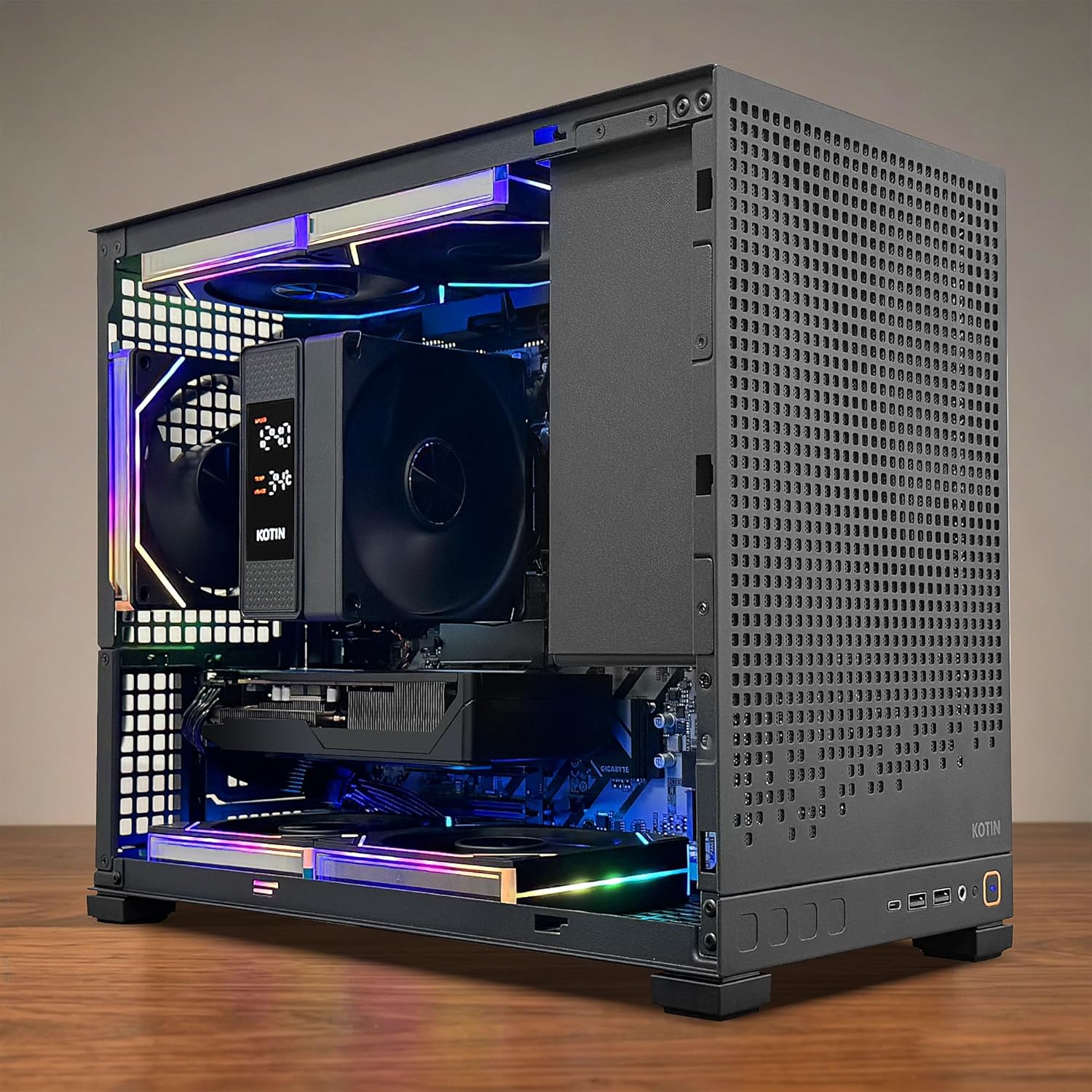 Prebuilt Gaming PC Desktop, AMD Ryzen 5 9600X up to 5.4Ghz, Geforce RTX 5060 8GB, 16GB DDR5-6000, 1TB Pcie 4.0 Nvme SSD, 650W 80+ Gold PSU, Wifi 7, Win 11 Home, 1080P/1440P Gaming Tower