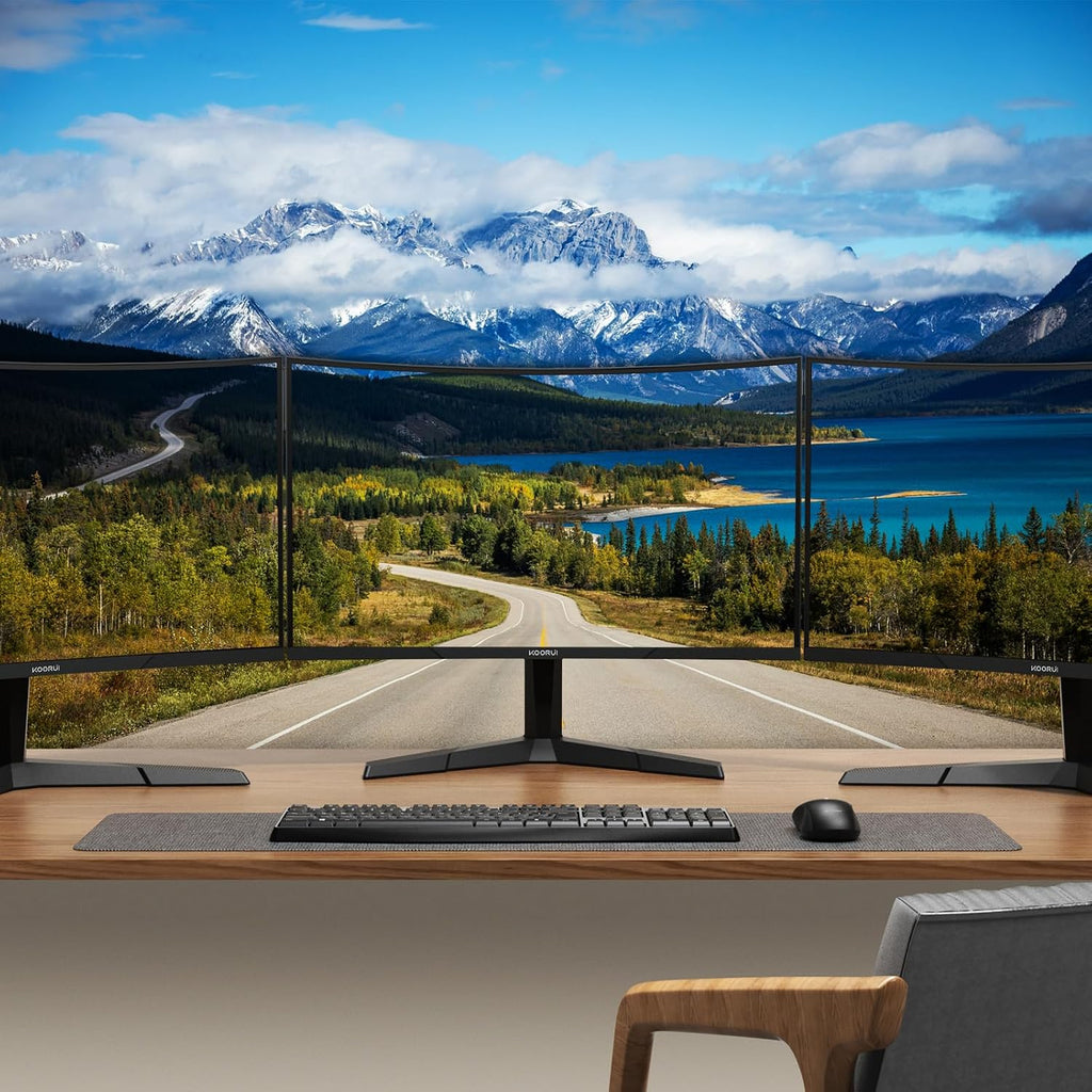 24 Inch Curved Gaming Monitor 180Hz FHD 1080P Computer Monitor, 1Ms 1500R Display, Adaptive Sync, Freesync Premium, HDMI 2.0X2 & DP 1.2, VESA, Tilt, 24E6CA