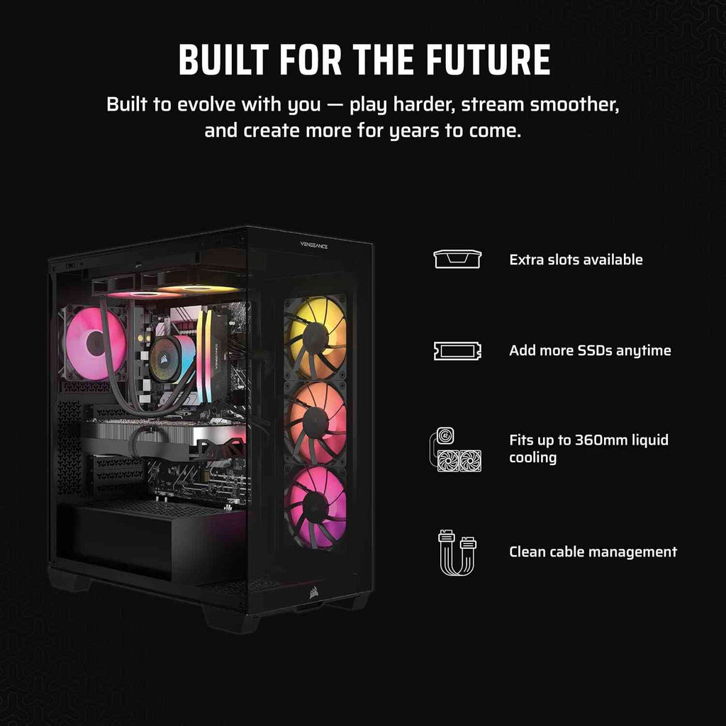 Corsair Vengeance i7500 Gaming PC – Liquid Cooled Intel Core i9-14900KF CPU Default Title USD Limareoo Tech