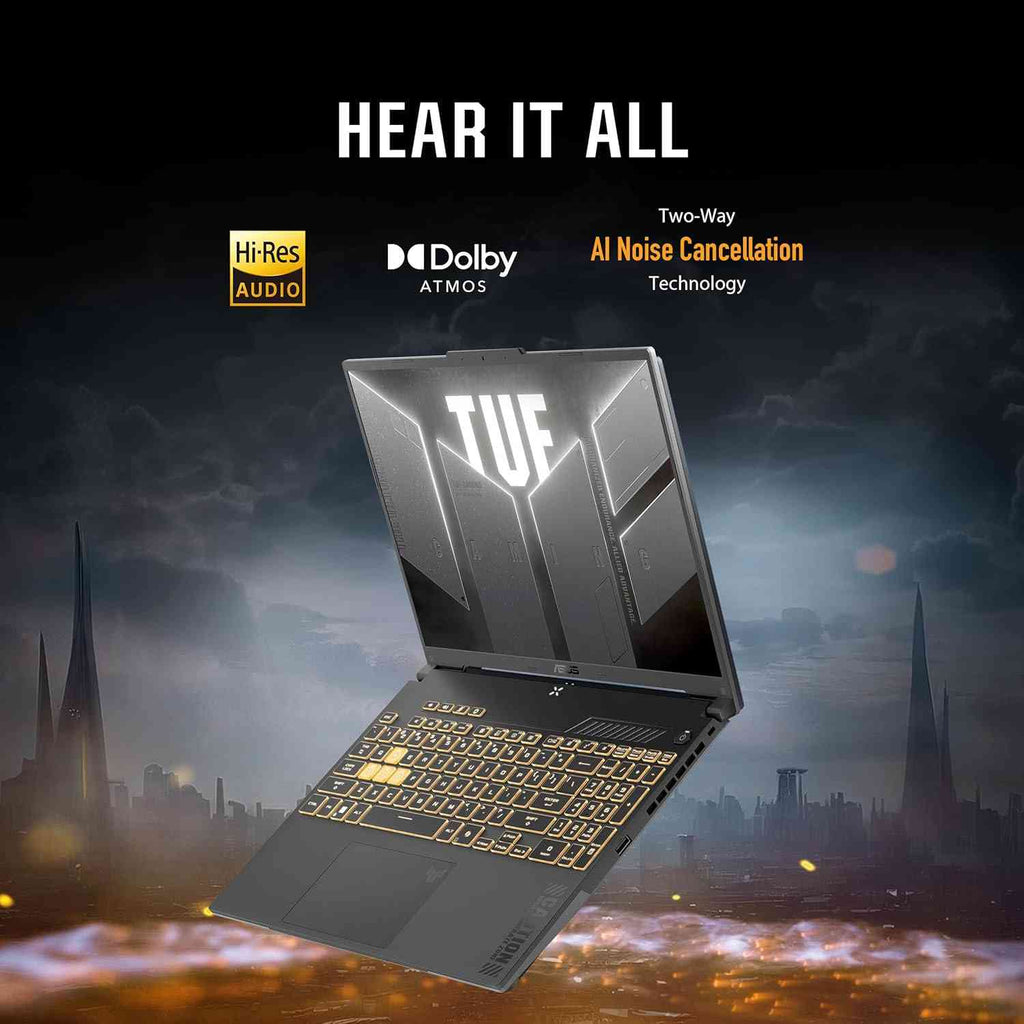 TUF Gaming F16 Gaming Laptop, 16” FHD+ 144Hz Ips-Level 16:10 Display, Intel® Core™ 5 210H, NVIDIA® Geforce RTX™ 4050, 16GB DDR5, 512GB Pcie Gen4 SSD, Wi-Fi 6, Win11 Home, FX607VU-SS53