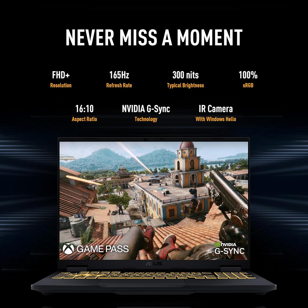 ASUS TUF Gaming F16 (2025) Gaming Laptop, 16” FHD+ 165Hz 16:10 Display, Intel® Core™ I5 Processor 13450HX, NVIDIA® Geforce RTX™ 5050, 16GB DDR5, 512GB Pcie Gen4 SSD, Wi-Fi 6E, Win 11 Home