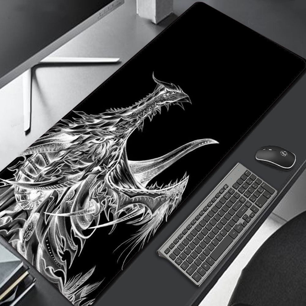 Stylish printed gaming mouse pad for desktops