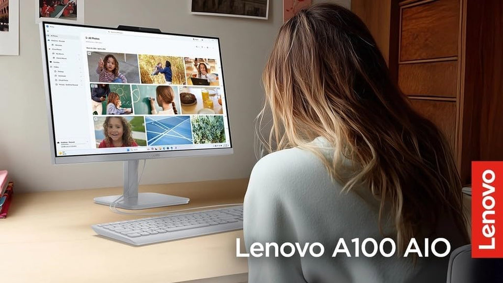 All in One Desktop, Intel Ultra-Fast 4-Core CPU| 24'' FHD Display| 16GB RAM, 256GB Pcie SSD on Board plus 512GB HDD External | Wi-Fi 6| Bluetooth| RJ-45| Windows 11 | HDMI | Wireless KB & Mouse