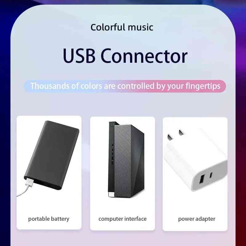 Smart LED Symphony Sound Control Pickup Light RGB Music Rhythm Ambient Lamp with App Control for TV Compute Gaming Desktop Decor