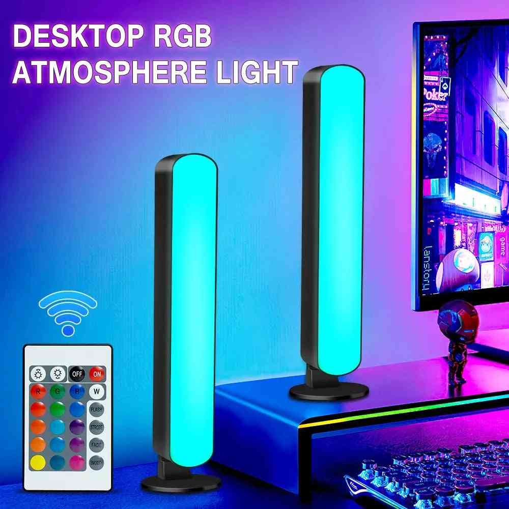 Smart LED Symphony Sound Control Pickup Light RGB Music Rhythm Ambient Lamp with App Control for TV Compute Gaming Desktop Decor