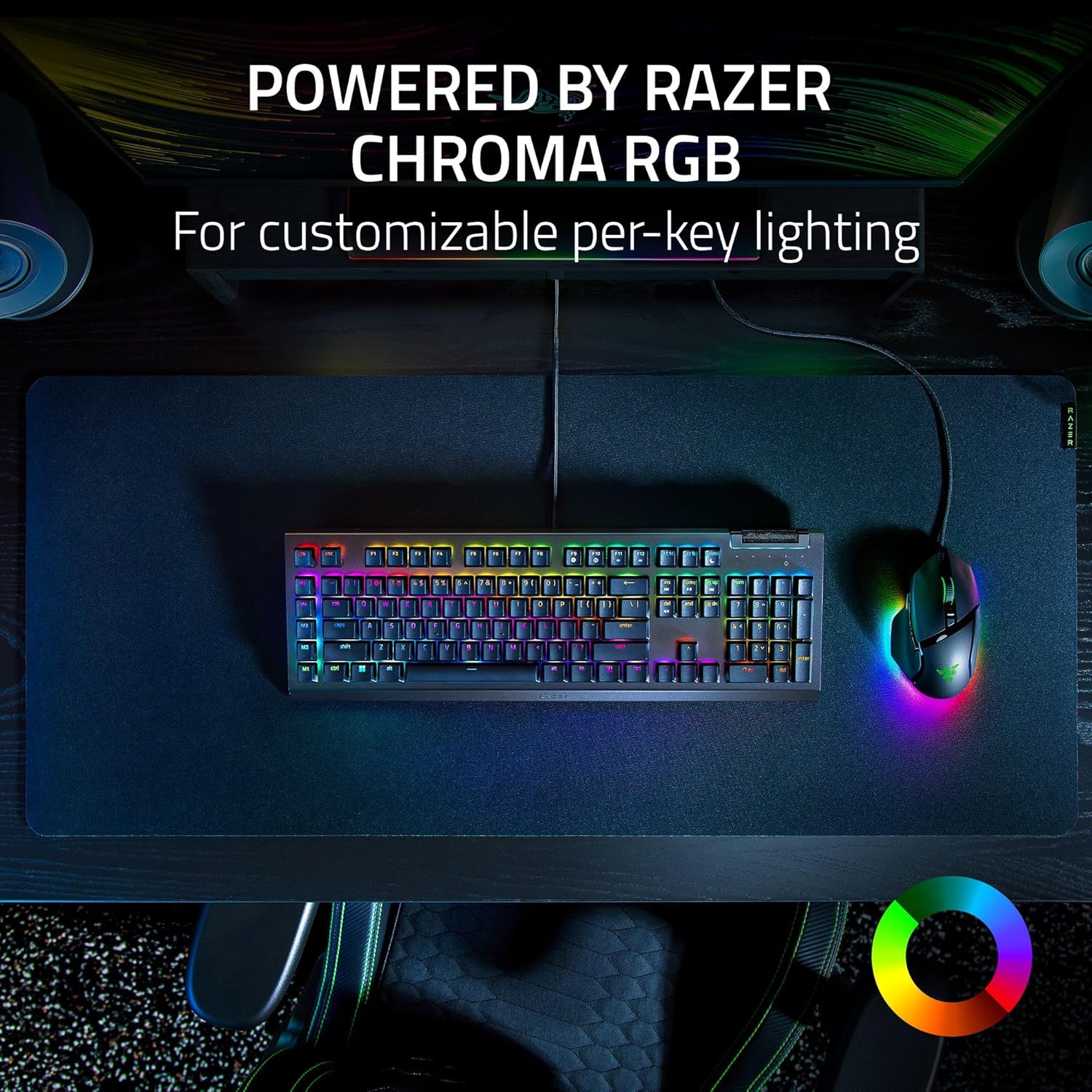 Razer Blackwidow V4 X Mechanical Gaming Keyboard: Yellow Switches Linear & Silent - 6 Macro Keys - Chroma RGB - Doubleshot ABS Keycaps - Roller & Media Keys - Snap Tap
