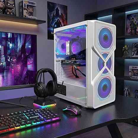 STGAubron Gaming PC Computer Desktop, AMD Ryzen 5 5500 up to 4.2GHz Limareoo Tech Default Title Default Title