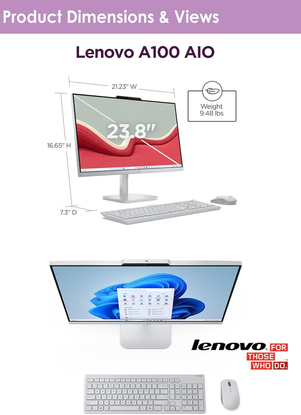 All in One Desktop, Intel Ultra-Fast 4-Core CPU| 24'' FHD Display| 16GB RAM, 256GB Pcie SSD on Board plus 512GB HDD External | Wi-Fi 6| Bluetooth| RJ-45| Windows 11 | HDMI | Wireless KB & Mouse