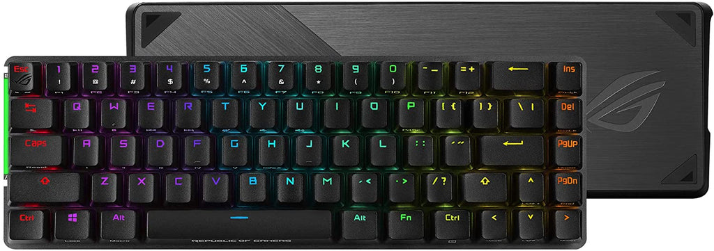 ASUS ROG Falchion NX 65% Wireless RGB Gaming Mechanical Keyboard | ROG NX Red Linear Switches, PBT Doubleshot Keycaps, Wired / 2.4G Hz, Touch Panel, Keyboard Cover Case, Macro Support