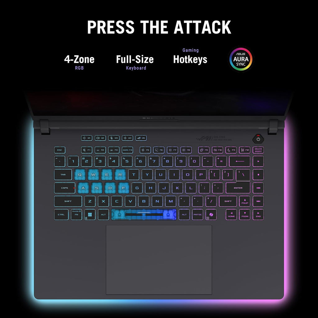 ASUS ROG Strix G16 (2025) Gaming Laptop, 16” FHD+ 16:10 165Hz/3Ms Display, NVIDIA® Geforce RTX™ 5050 Laptop GPU, Intel® Core™ I7 Processor 14650HX, 16GB DDR5, 1TB Pcie Gen 4 SSD, Wi-Fi 7, Win 11 Home