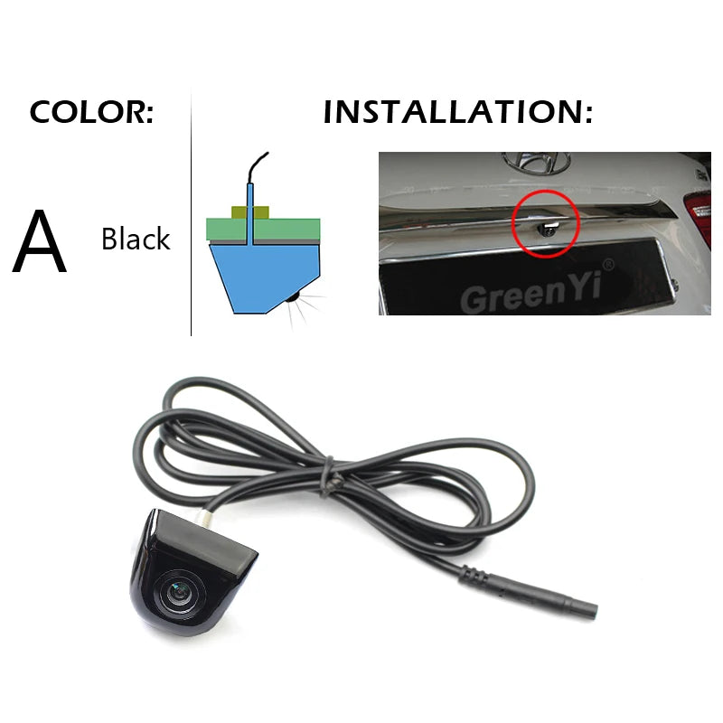 Vehicle Rear View Camera Metal Body Car Reverse Camera Auto Parking Backup Camera