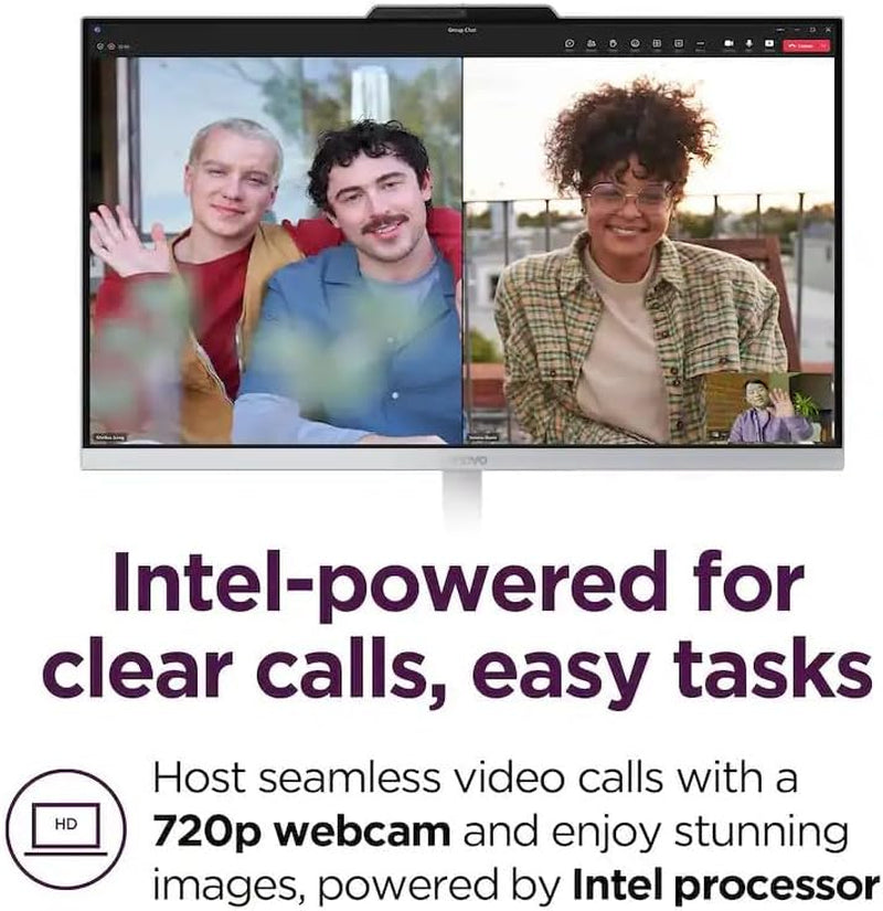 All in One Desktop, Intel Ultra-Fast 4-Core CPU| 24'' FHD Display| 16GB RAM, 256GB Pcie SSD on Board plus 512GB HDD External | Wi-Fi 6| Bluetooth| RJ-45| Windows 11 | HDMI | Wireless KB & Mouse