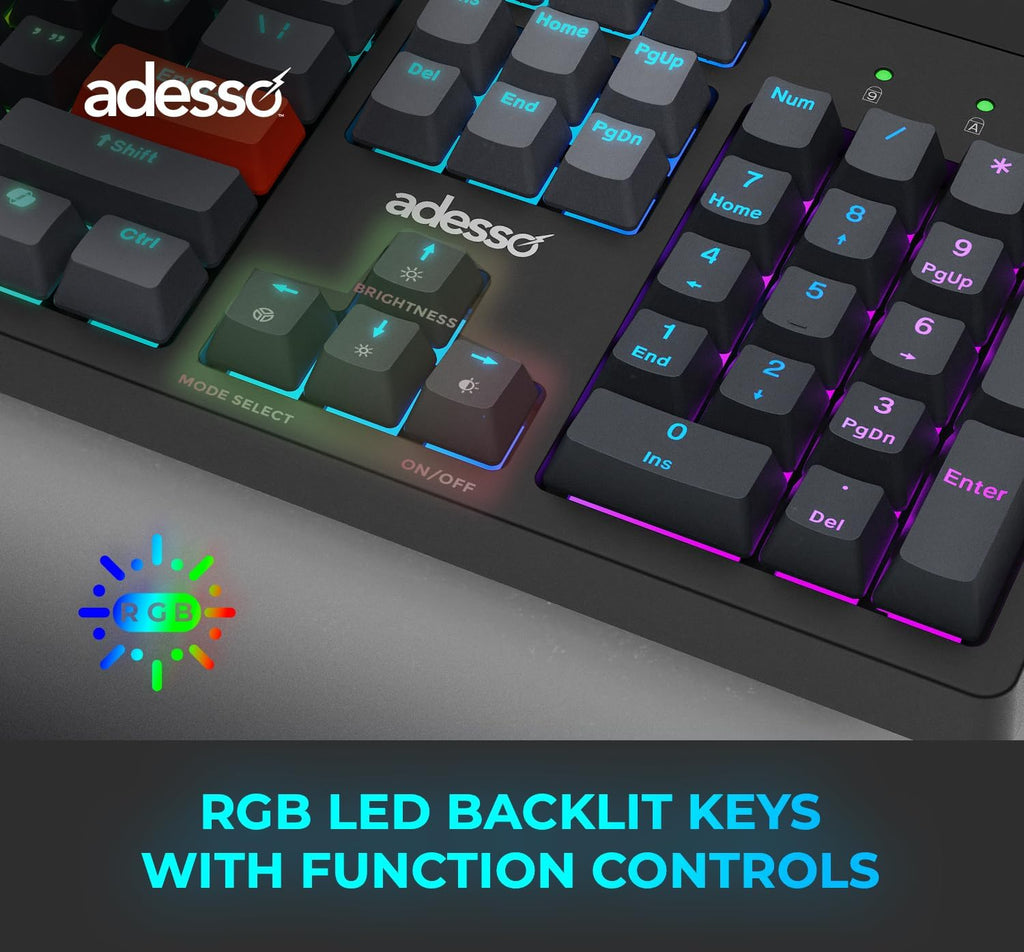 Easytouch 1300 Mechanical Keyboard RGB Illuminated Hot Swappable Red Switches Wired Wireless Bluetooth Gaming Keyboard with Copilot AI Hotkey for Windows Mac