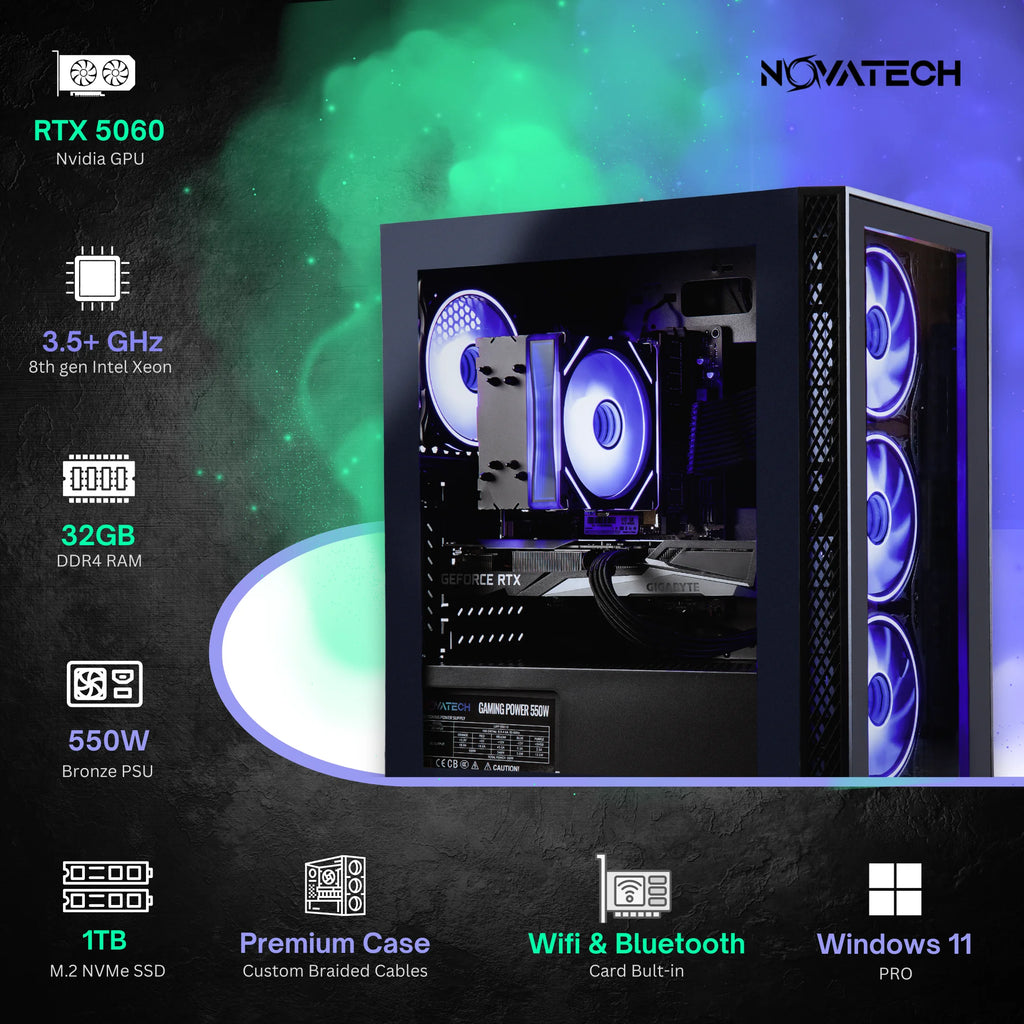 Prebuilt gaming computer with 1TB SSD