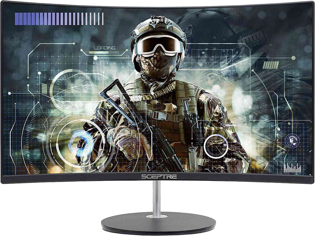 Curved 24-Inch Gaming Monitor 1080P R1500 98% Srgb HDMI X2 VGA Build-In Speakers, VESA Wall Mount Machine Black (C248W-1920RN Series)