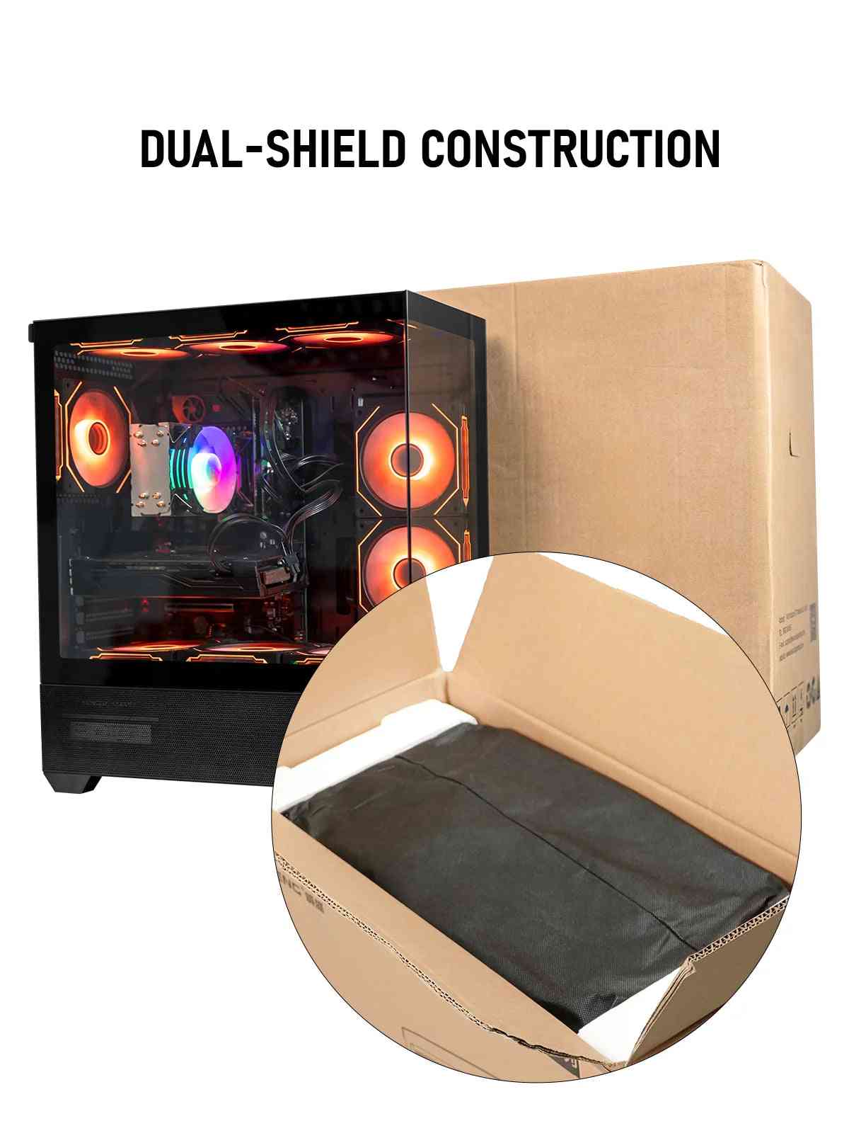 Gamer Master Gaming Desktop PC, AMD Ryzen 7 5800X, NVIDIA Geforce RTX 2080, 16GB DDR4 RAM, 1TB SSD, 650W Power Supply, Wifi 6/Bluetooth 5.4,9*ARGB Fan, Windows 11