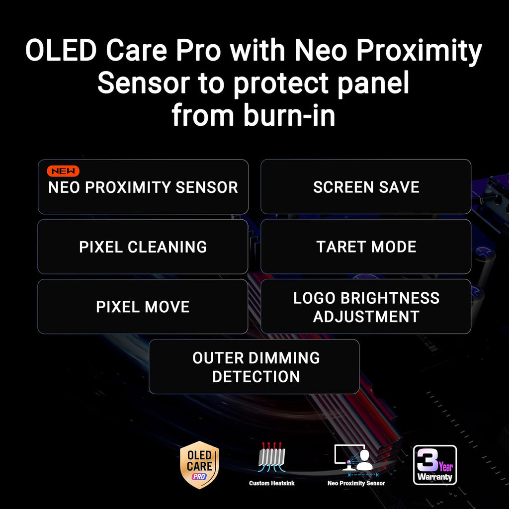 ASUS ROG Strix 27” OLED Gaming Monitor (XG27AQDMGR) - 27-Inch (26.5-Inch Viewable) 1440P Trueblack Glossy, 240 Hz, Neo Proximity Sensor, OLED Care Pro, ELMB, Displaywidget Center