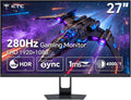 27 Inch 280Hz 240Hz Gaming Monitor, FHD 1080P PC Computer Monitor, Fast VA Panel, 1Ms GTG, Freesync G-Sync Compatible, HDR Support, 126% Srgb, HDMI and Displayport Inputs, H27E22P