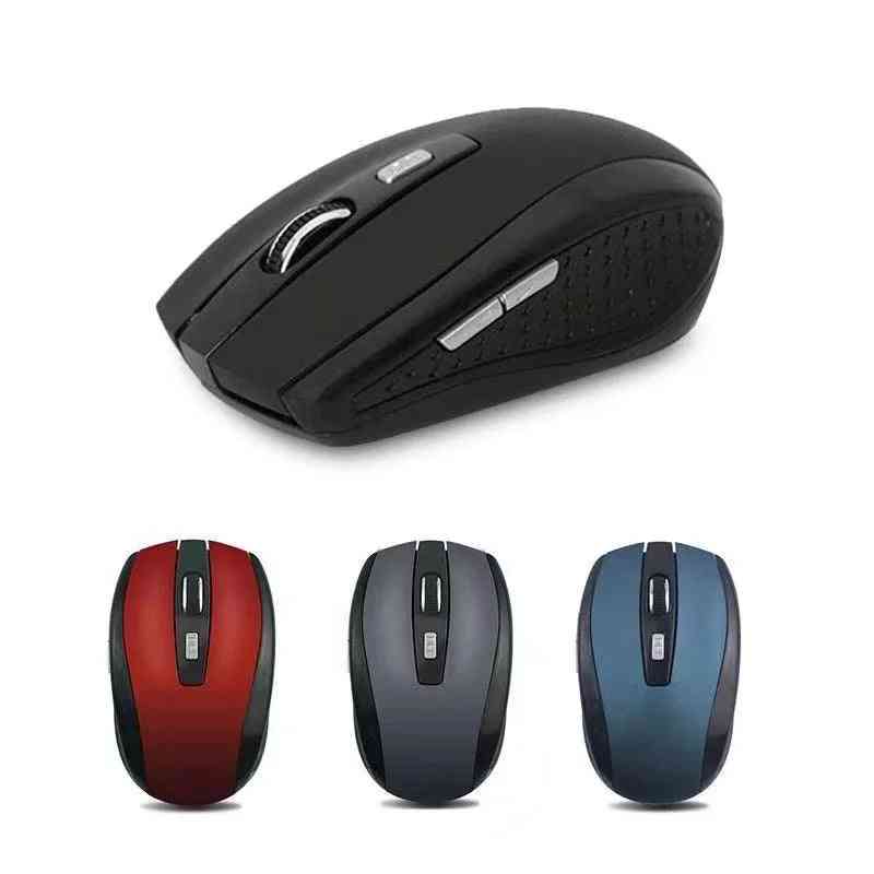 2.4G USB Red Optical Wireless Mouse 6D for Computer Laptop Gaming Mice Ergonomically-Designed Wireless Mouse
