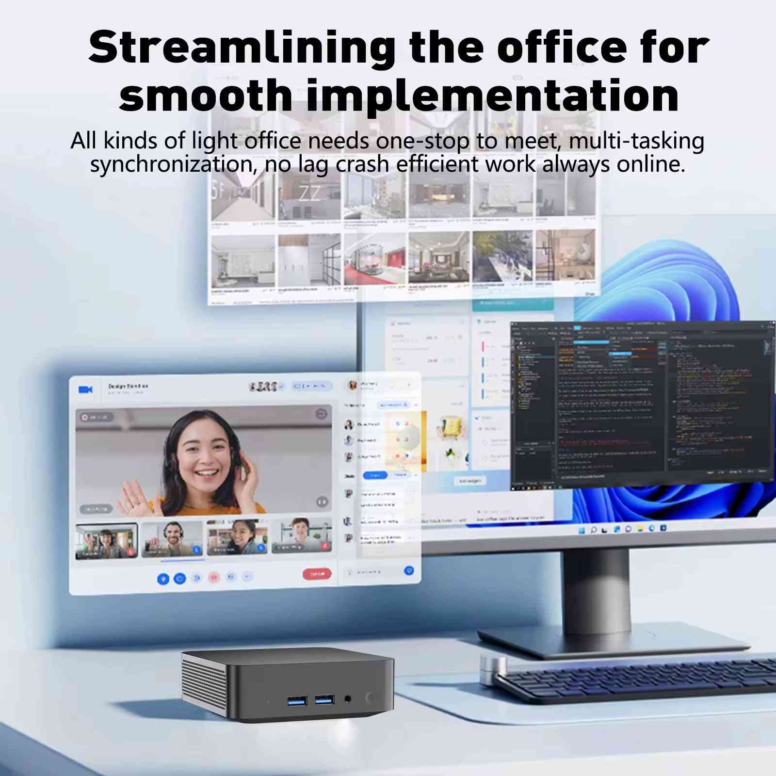 Protable Gaming Mini PC Windows11 Intel Core I9 10980HK 16GB DDR4 1TB SSD Wifi6 M.2 SSD UHD Graphics 1000Mbps Ethernet Mini PC
