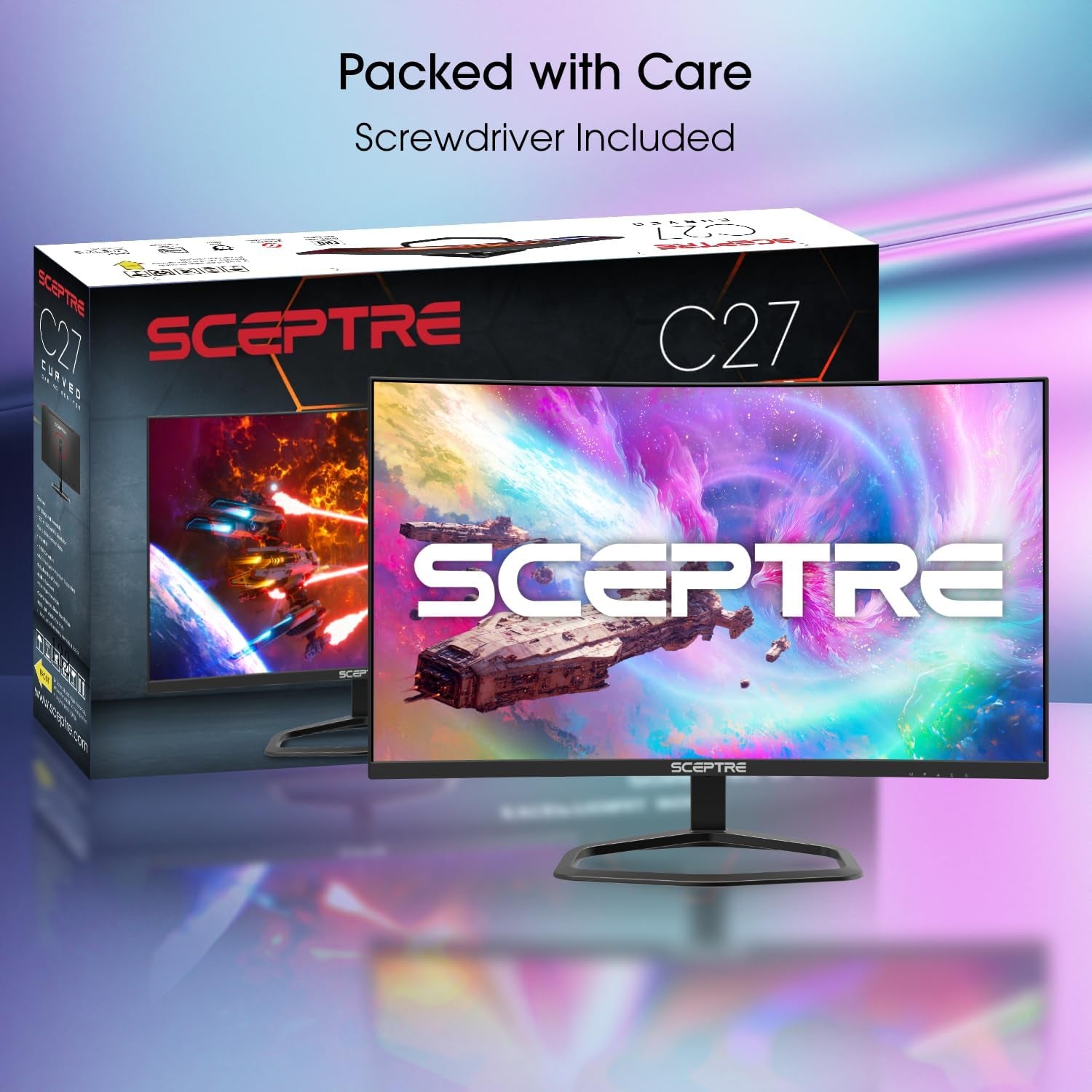27-Inch Curved Gaming Monitor, FHD 1080P, 240Hz, 1500R, Displayport & HDMI X2, Built-In Speakers, Machine Black (C275B-FWT240 Series, 2026)