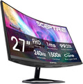 27-Inch Curved Gaming Monitor, FHD 1080P, 240Hz, 1500R, Displayport & HDMI X2, Built-In Speakers, Machine Black (C275B-FWT240 Series, 2026)