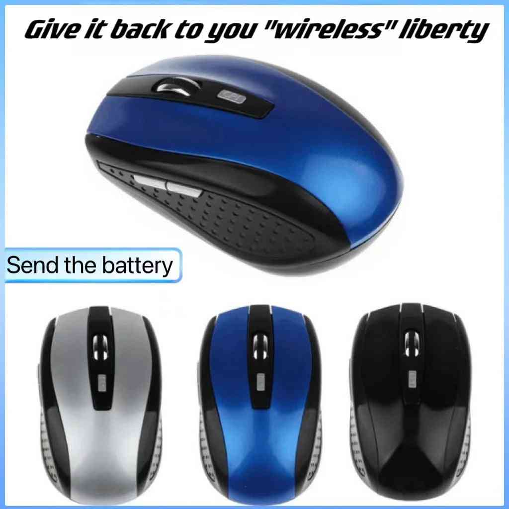 2.4G USB Red Optical Wireless Mouse 6D for Computer Laptop Gaming Mice Ergonomically-Designed Wireless Mouse