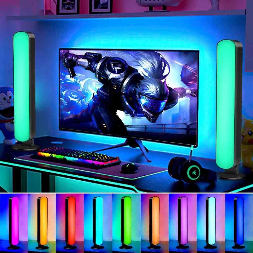 Smart LED Symphony Sound Control Pickup Light RGB Music Rhythm Ambient Lamp with App Control for TV Compute Gaming Desktop Decor