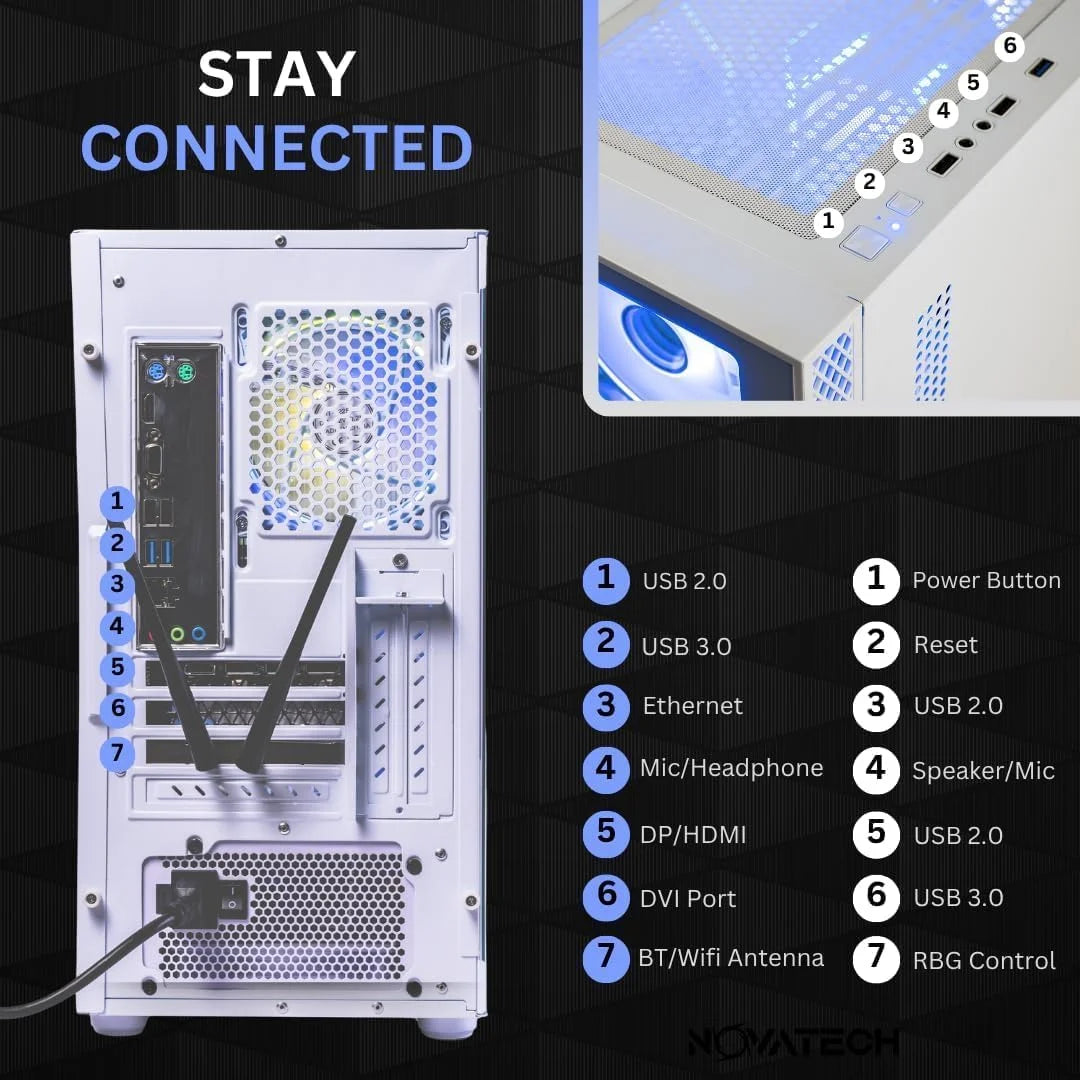 High-performance gaming desktop