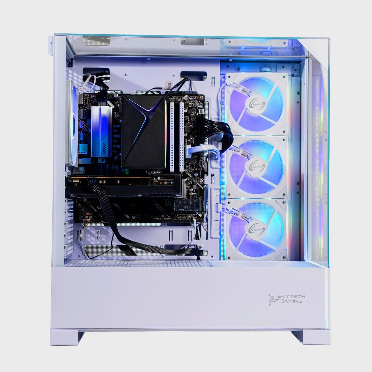 Skytech Gaming Archangel 5 Gaming PC, AMD Ryzen 7 7700 3.8Ghz, NVIDIA RTX 5060, 1TB Nvme SSD, 32GB DDR5 RAM 6000, 750W Gold PSU, Wi-Fi, Win 11, Desktop